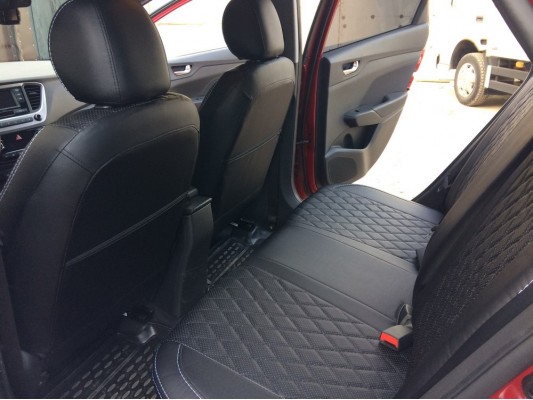 Авточехлы на Hyundai Solaris 2